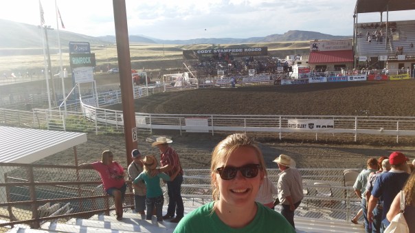 Anna at the Stampede Rodeo!