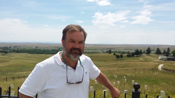 From Custer's vantage point and site of the Last Stand, overlooking the Little Bighorn River and the encampment of Sitting Bull and Crazy Horse.  