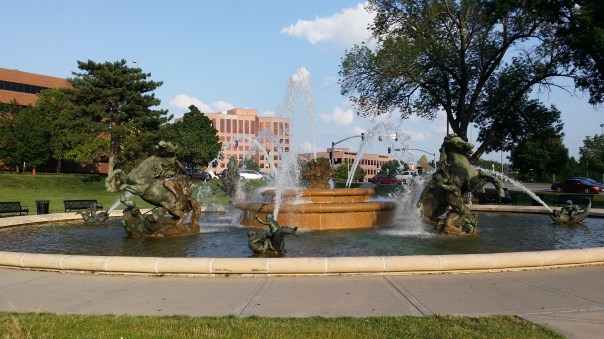 The fountains at Country Clup Pla.za in KC.